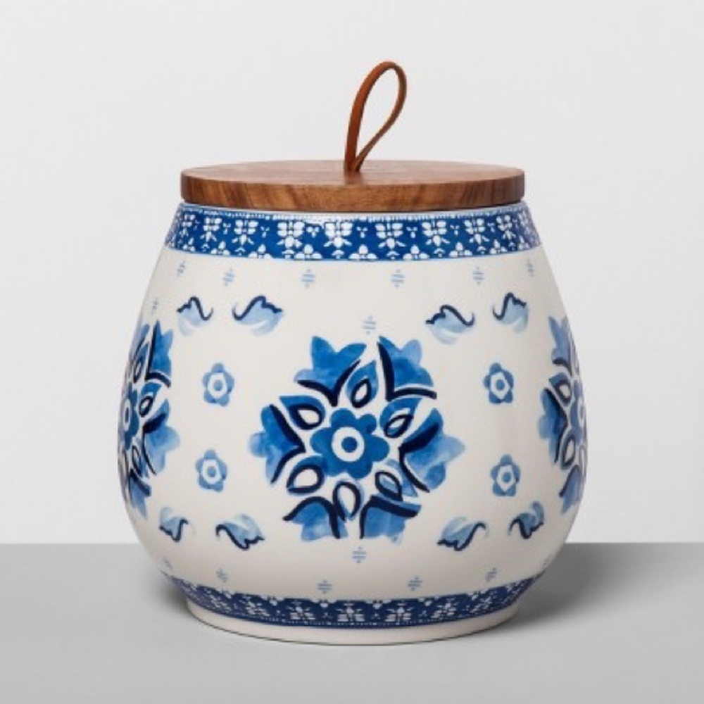 Opalhouse Stoneware blue Canister XL